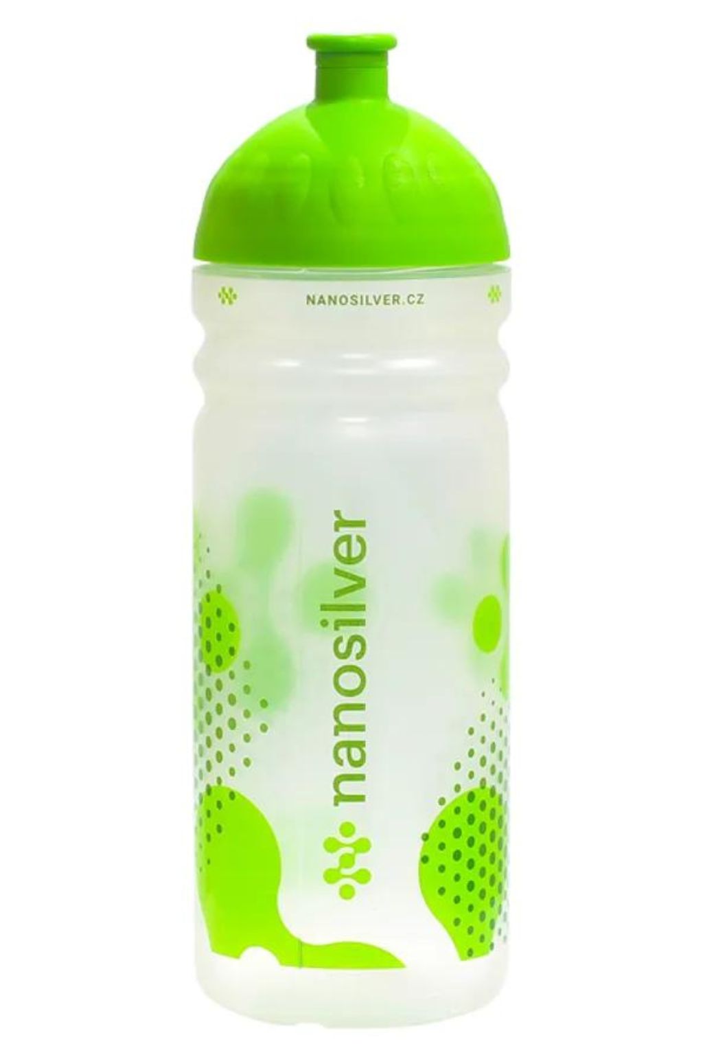 Levně Antibakteriální sportovní láhev nanosilver® čirá/ zelená
