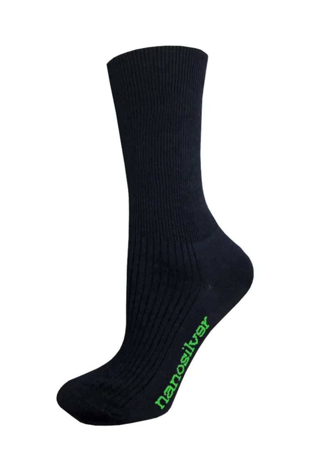 Levně Zdravotní ponožky se stříbrem černé Velikost: L 43/46 Proti zápachu