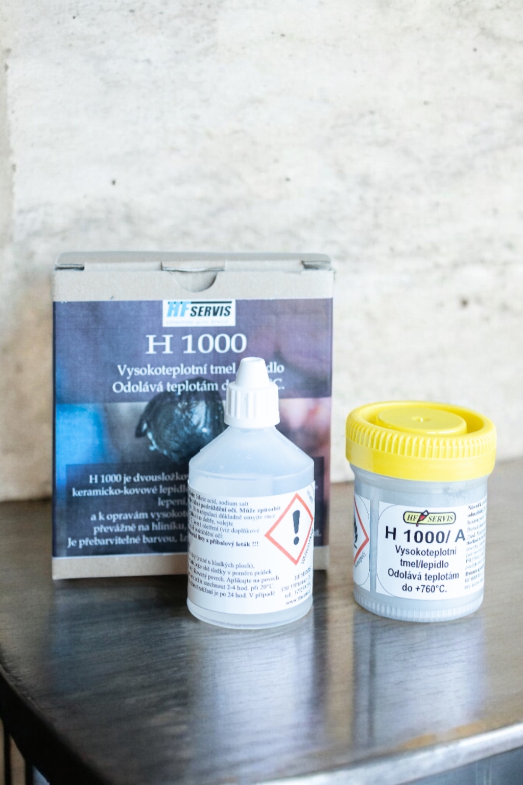 Levně HF Servis H1000 - Vysokoteplotní nano lepidlo do 760 °C