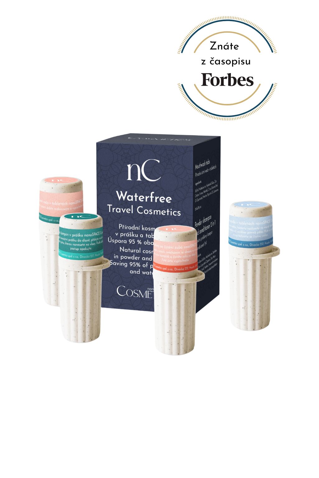 Cestovní sada bezvodé kosmetiky nanoSPACE Cosmetics