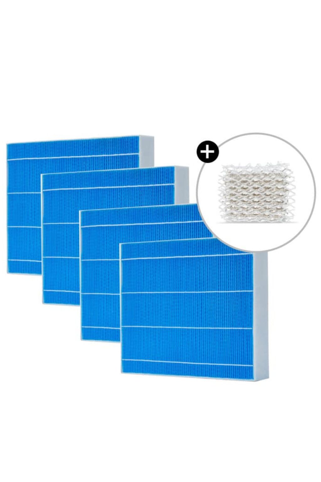 Levně Sada 4 ks zvlhčovacích filtrů a sterilizační vložka Silvertex® pro zvlhčovač vzduchu Meaco Armin® 680
