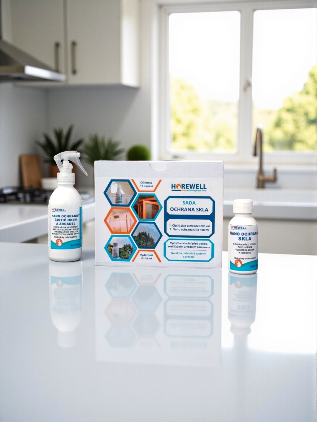Sada Ochrana skla Horewell – proti mlžení a špíně