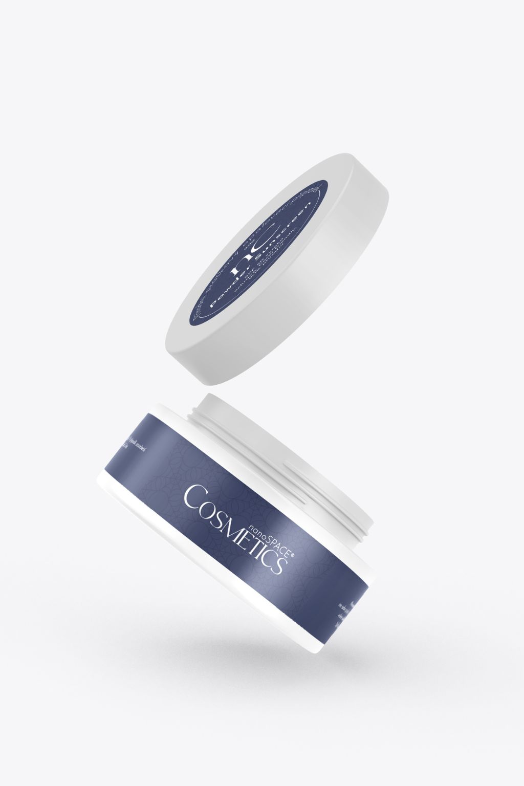 Minerální opalovací pudr SPF 50 nanoSPACE — detail dózy