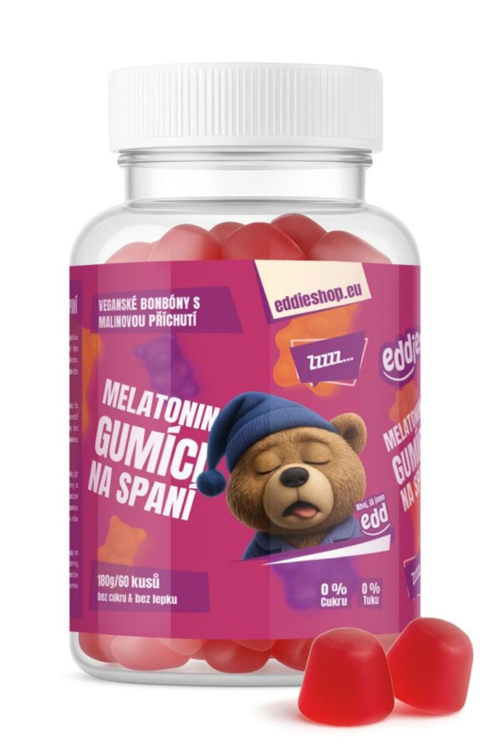 Eddies Gumídci na spánek s melatoninem
