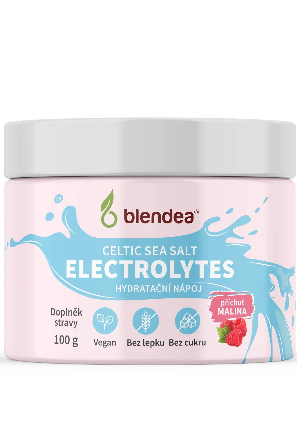 Levně Blendea Elektrolyty hydratační nápoj s příchutí Malina 100g