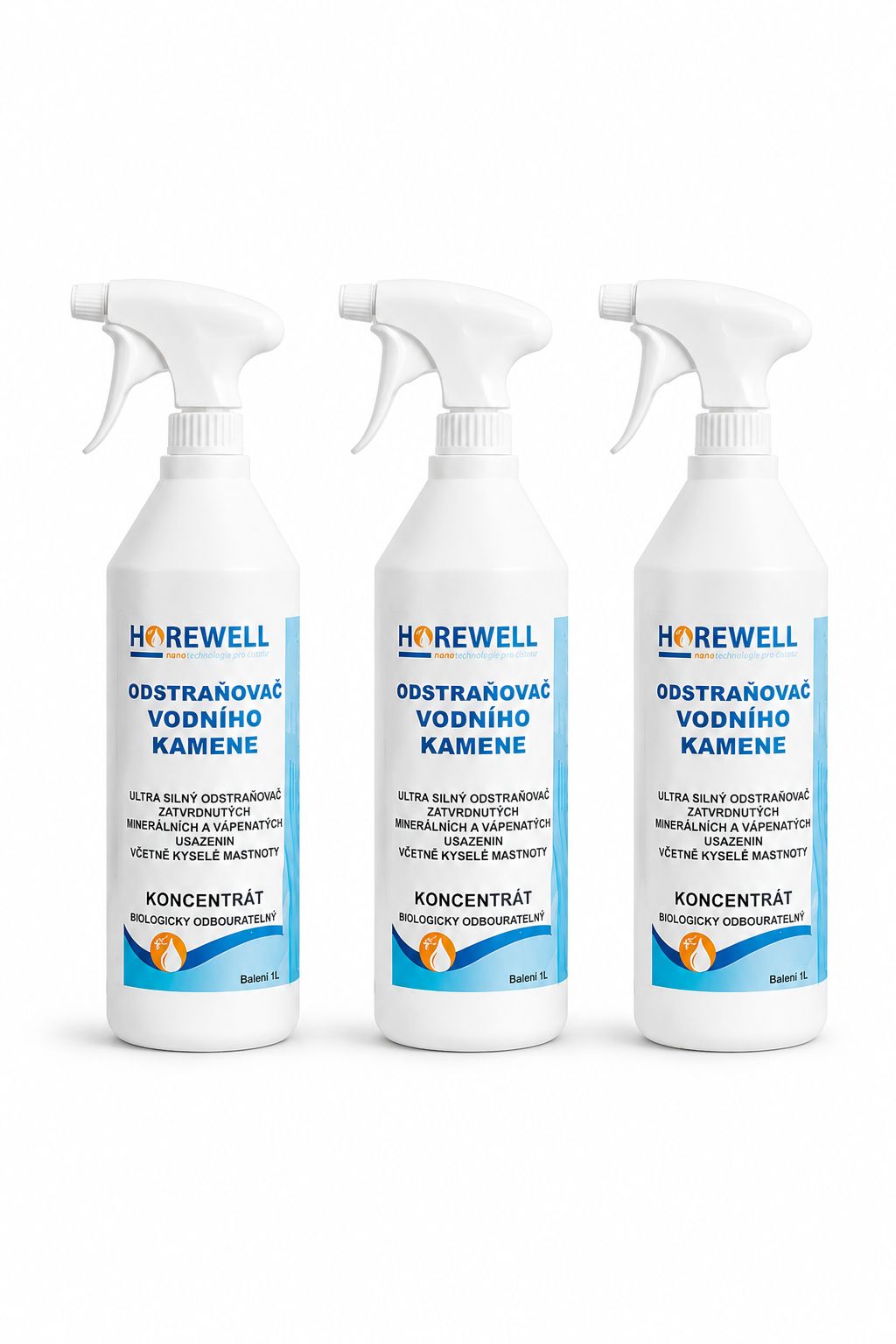 Levně Horewell Nano odstraňovač vodního kamene – výhodná sada 3 ks