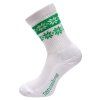 Zimní ponožky thermo SNOW bílá/zelená