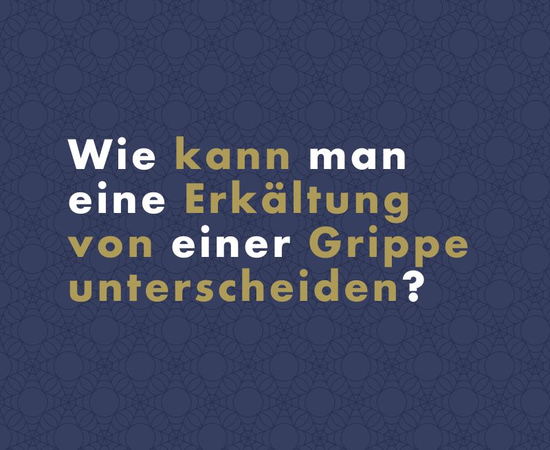 Wie kann man eine Erkältung von einer Grippe unterscheiden?