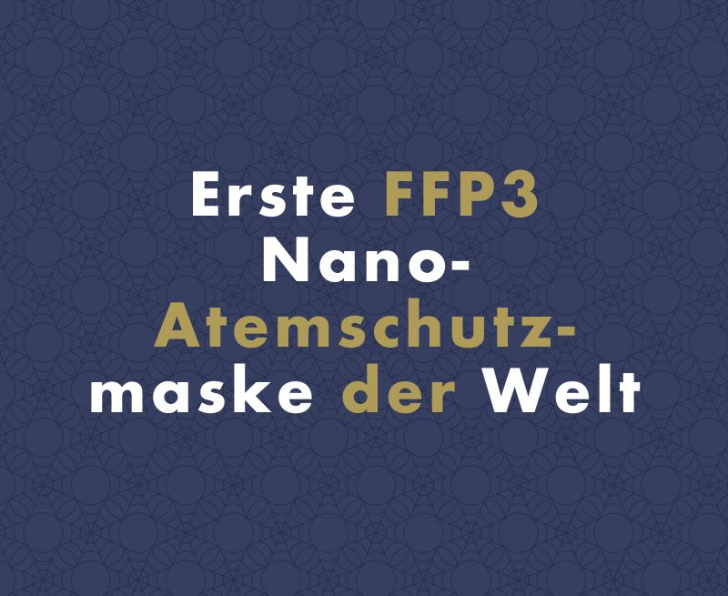 Tschechische Nano-Atemschutzmaske erhielt als weltweit erste die FFP3-Zertifizierung