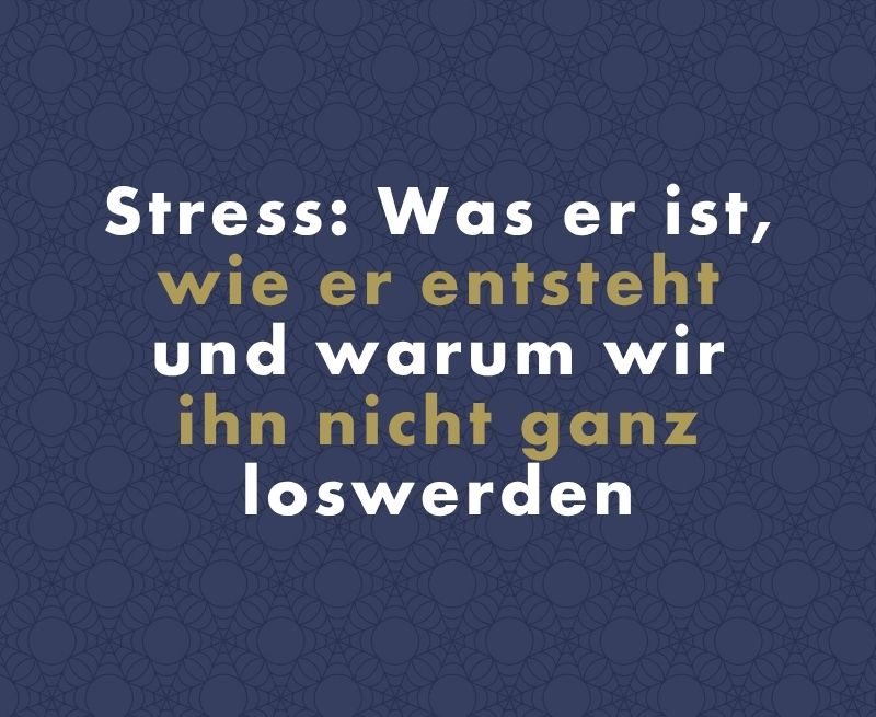 Stress: Was er ist, wie er entsteht und warum wir ihn nicht vollständig loswerden können