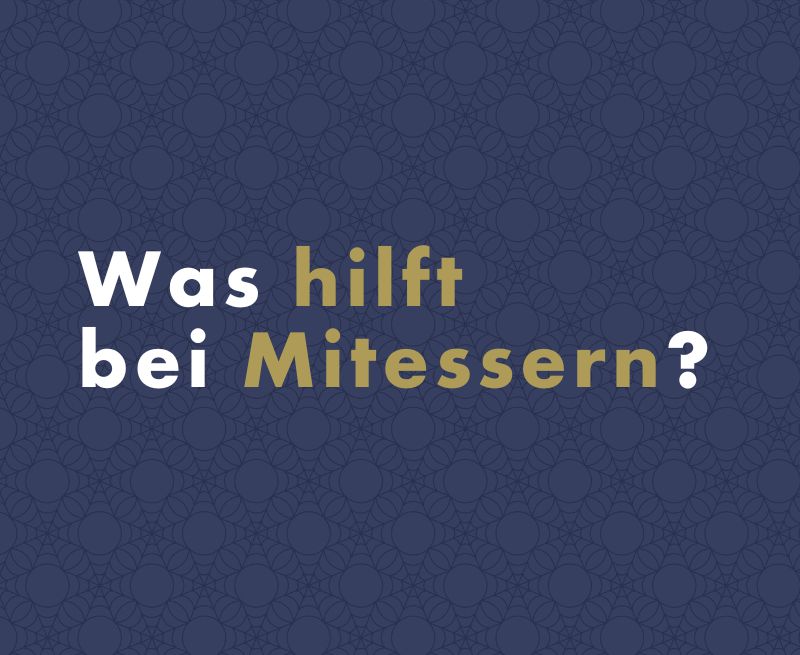 Was hilft bei Mitessern?