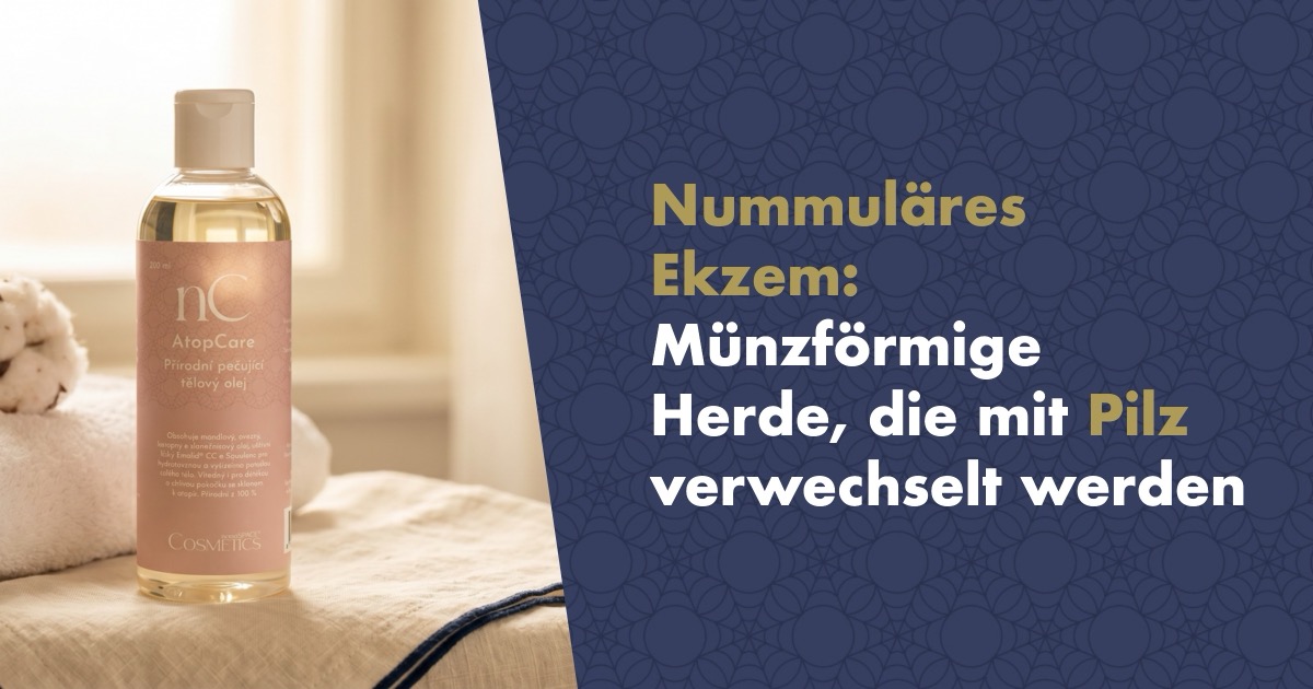 Nummuläres (diskoides) Ekzem: Münzförmige Herde, die mit Pilz verwechselt werden