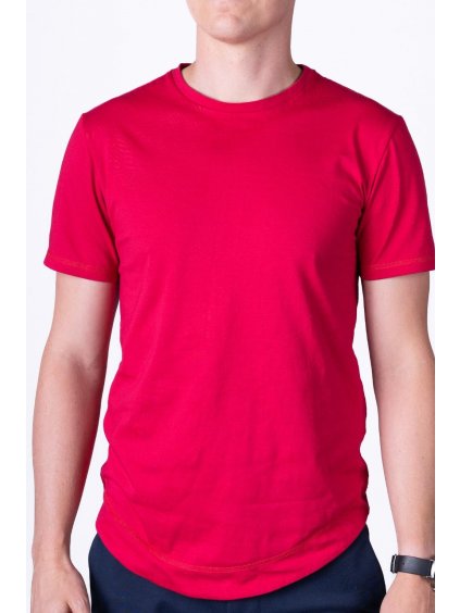 Rotes minimalistisches Herren-T-Shirt LUKAS - nanoSPACE by LADA