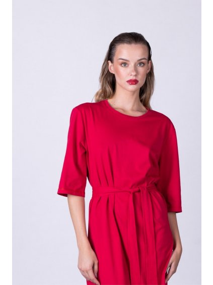 Rotes minimalistisches Kleid TUNIQ – nanoSPACE by LADA