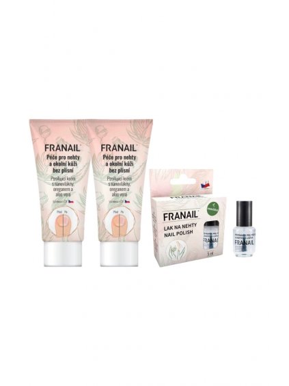 Set mit 2 St. Antimykotische Creme + Anti-Pilz-Nagellack | FRANAIL