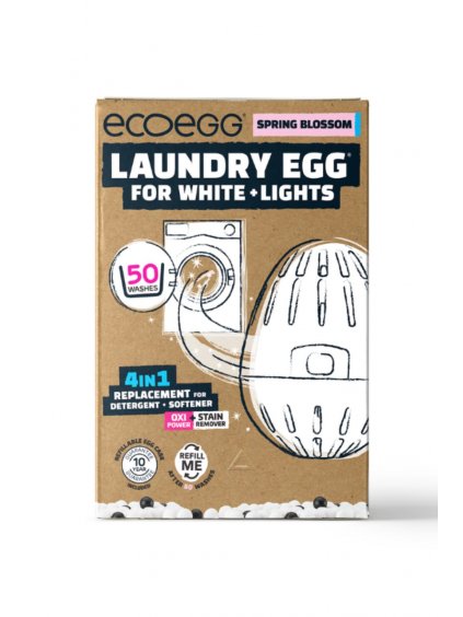 EcoEgg Waschei für weiße Wäsche - Frühlingsblumen  50 Waschgänge