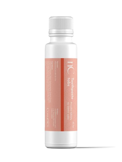 Wasserfreie Vegane Zahnputztabletten nanoSPACE Cosmetics  45 Tabletten