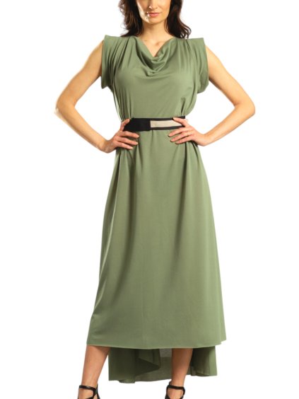 Khaki langes Kleid Kea – nanoSPACE by LADA