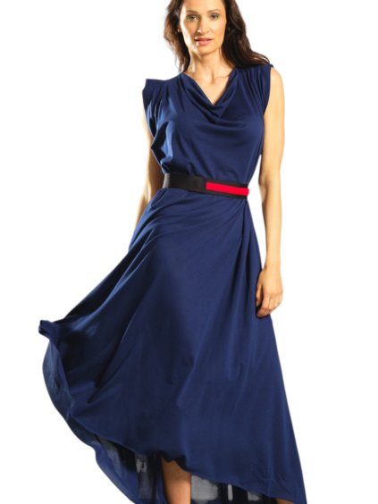 Blaues langes Kleid Kea – nanoSPACE by LADA