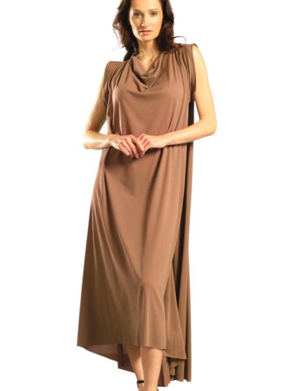 Mocca langes Kleid Kea – nanoSPACE by LADA
