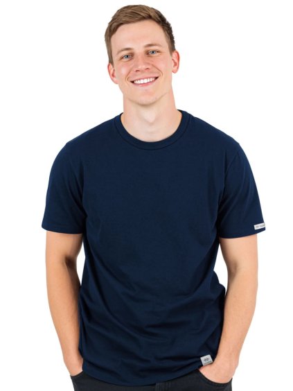 Modré pánské tričko nanosilver® regular volný střih (Velikost XXL)