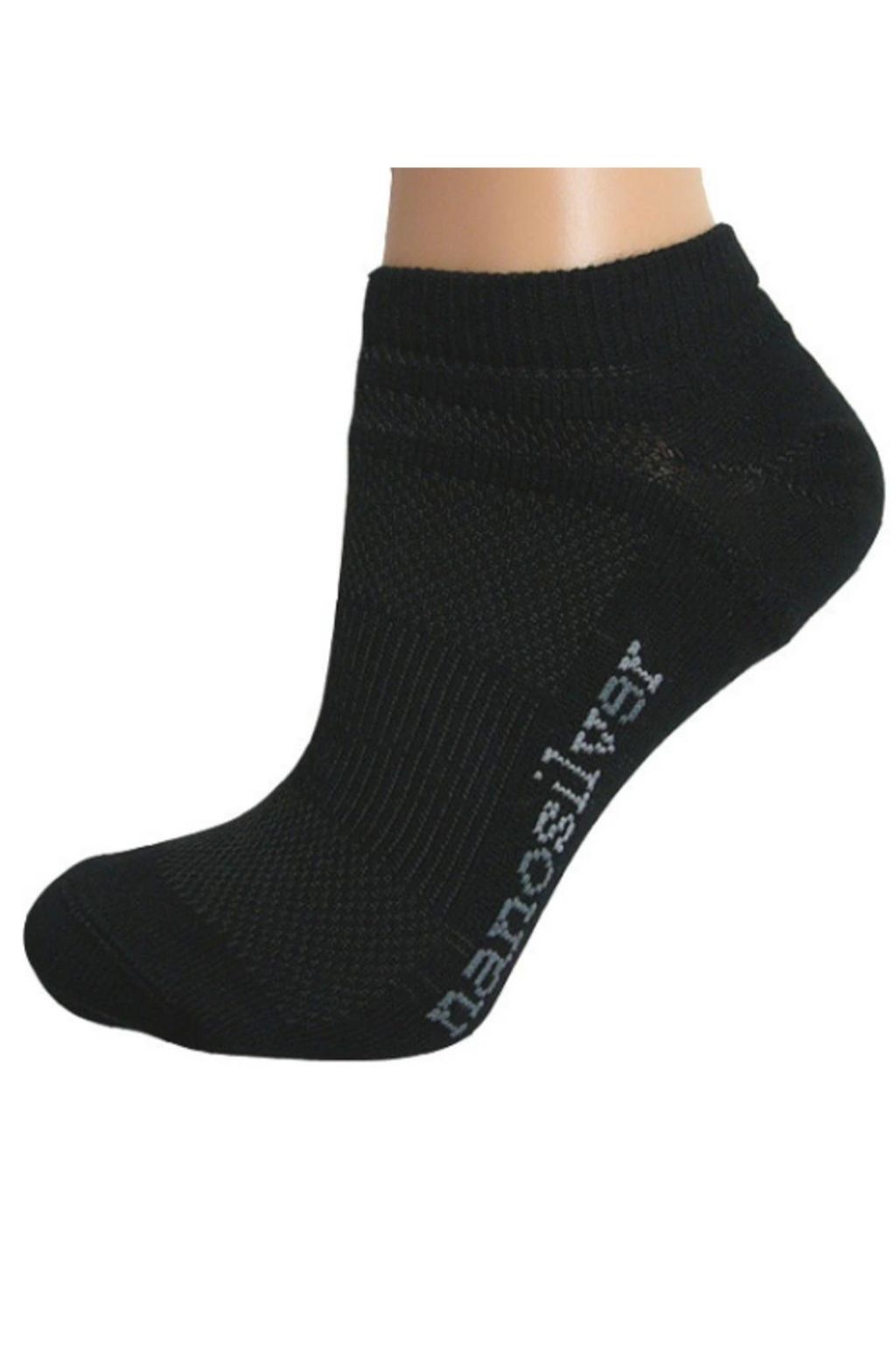 nanosilver Dünne Knöchelsocken Schwarz