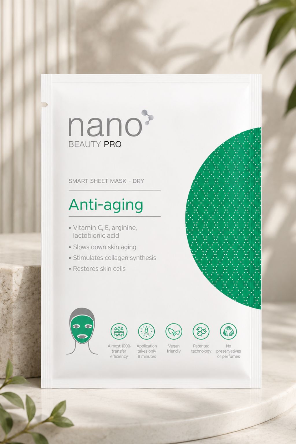 Anti-Aging Nanofaser-Tuchmaske