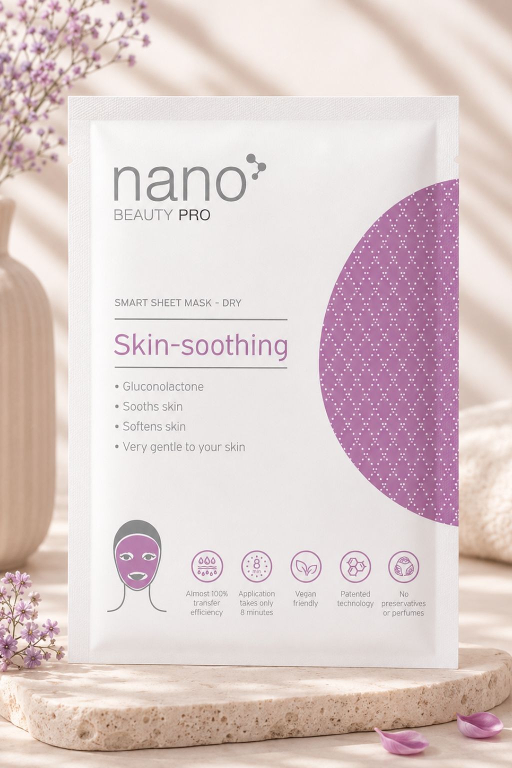 nanoBeauty Beruhigende Nanofaser-Tuchmaske