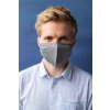 Rouška s kapsou YourFASHION SilverPlus | šedá | 1 rouška + 10 filtrů (Barva šedá, Velikost L/XL)