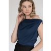 Modrý designový top Tulum - nanoSPACE by LADA (Velikost 36)