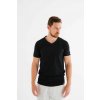nanosilver® Herren T-Shirt mit V-Ausschnitt schwarz