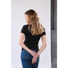 Schwarzes damen T-Shirt BASIC – nanoSPACE by LADA