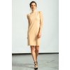 Nude krátké rolákové šaty Elafiti – nanoSPACE by LADA (Velikost XXL)