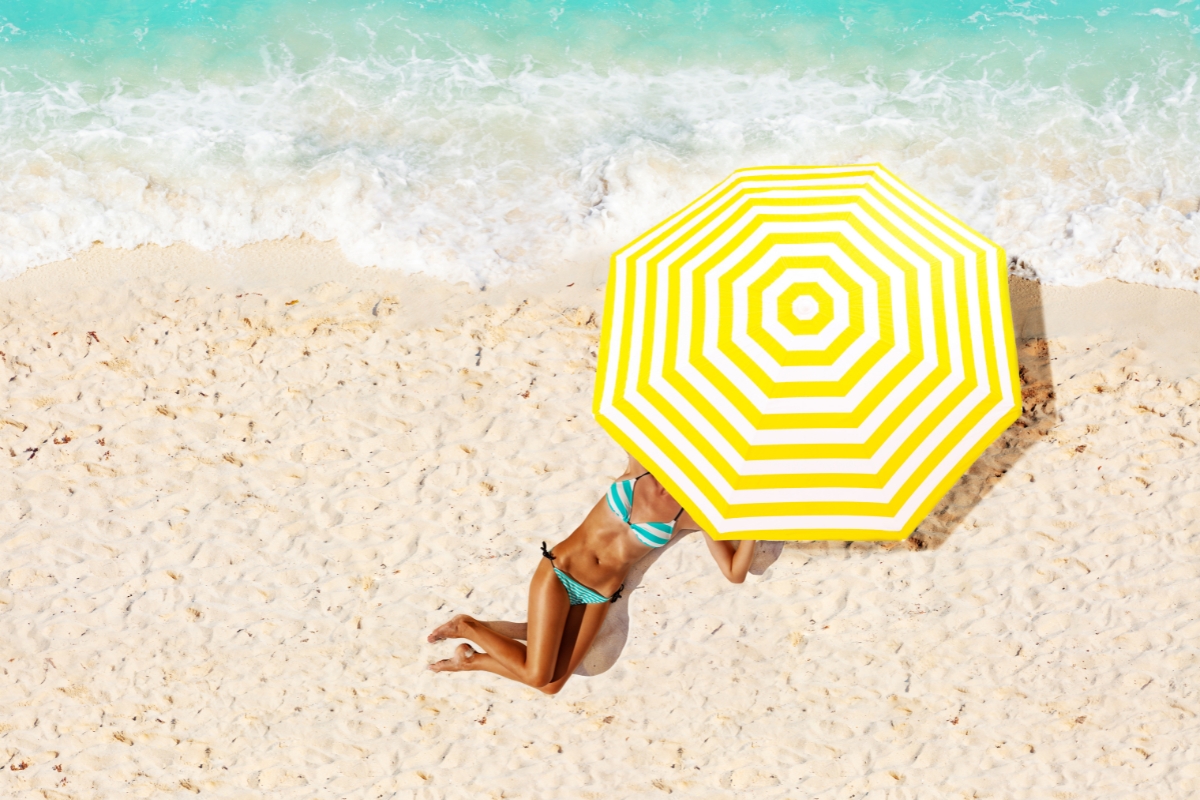 sunbathing-on-the-beach