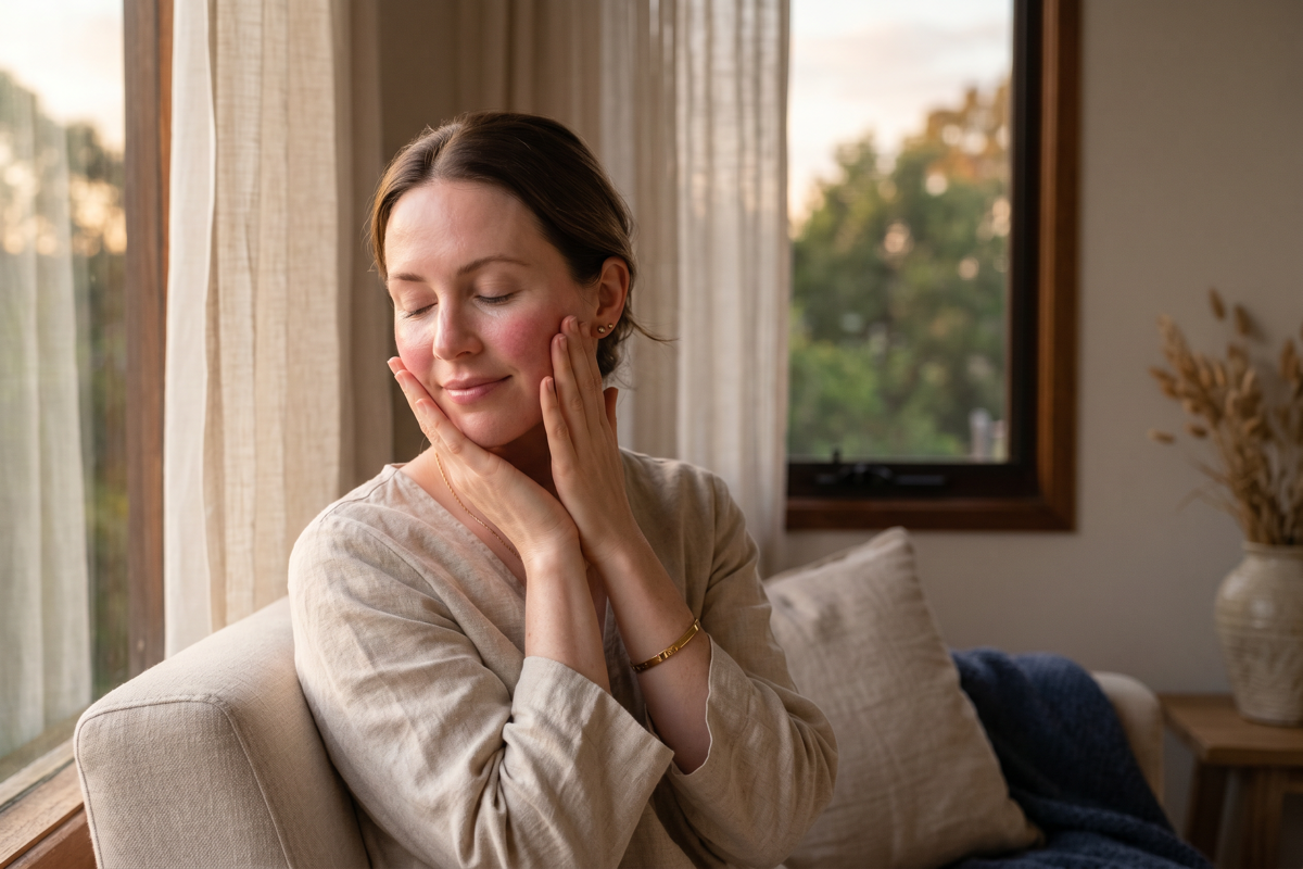 Evening anti-ageing ritual for sensitive skin – gentle care without irritation