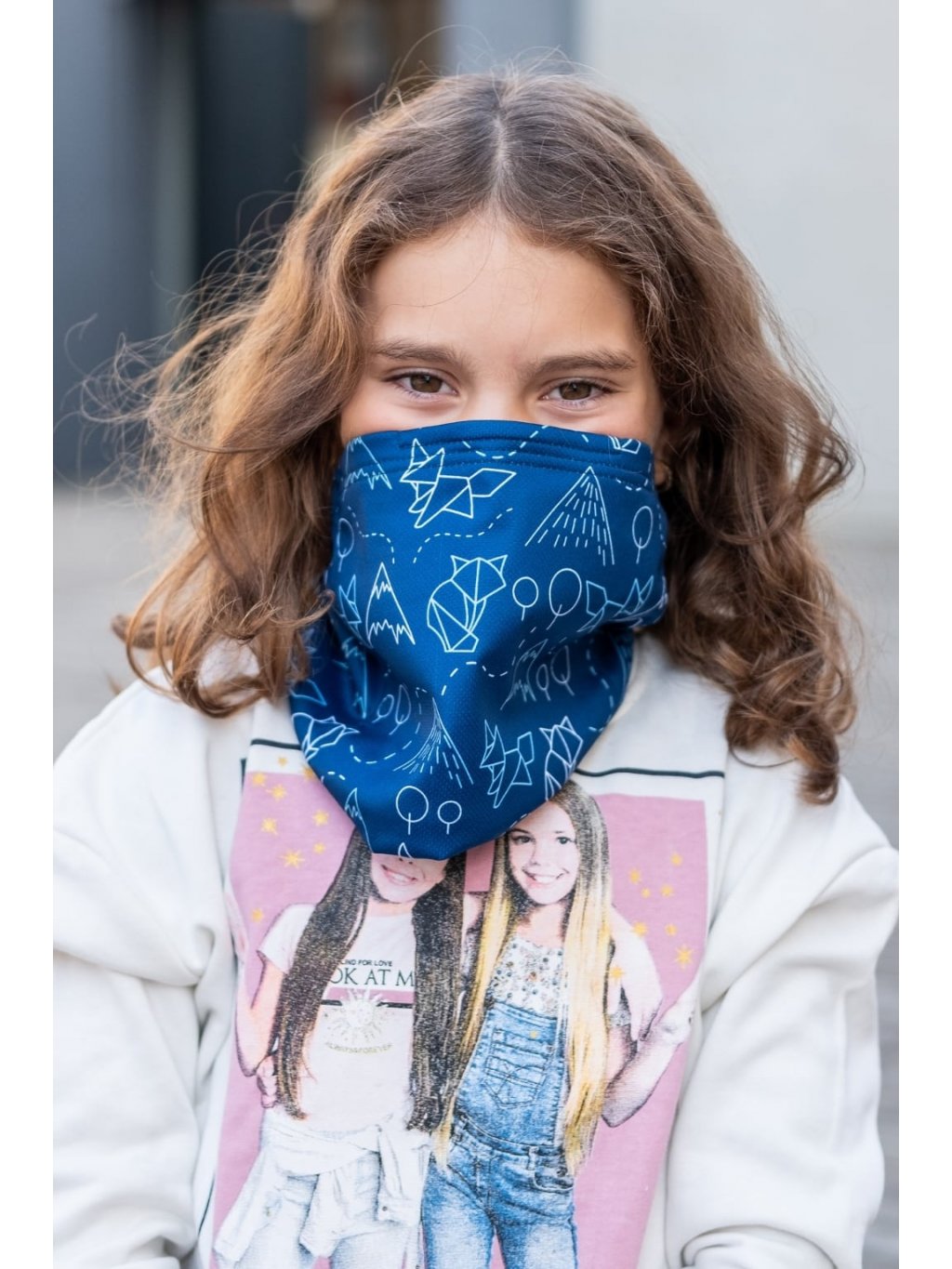 Kid's Neck Gaiter Foxes