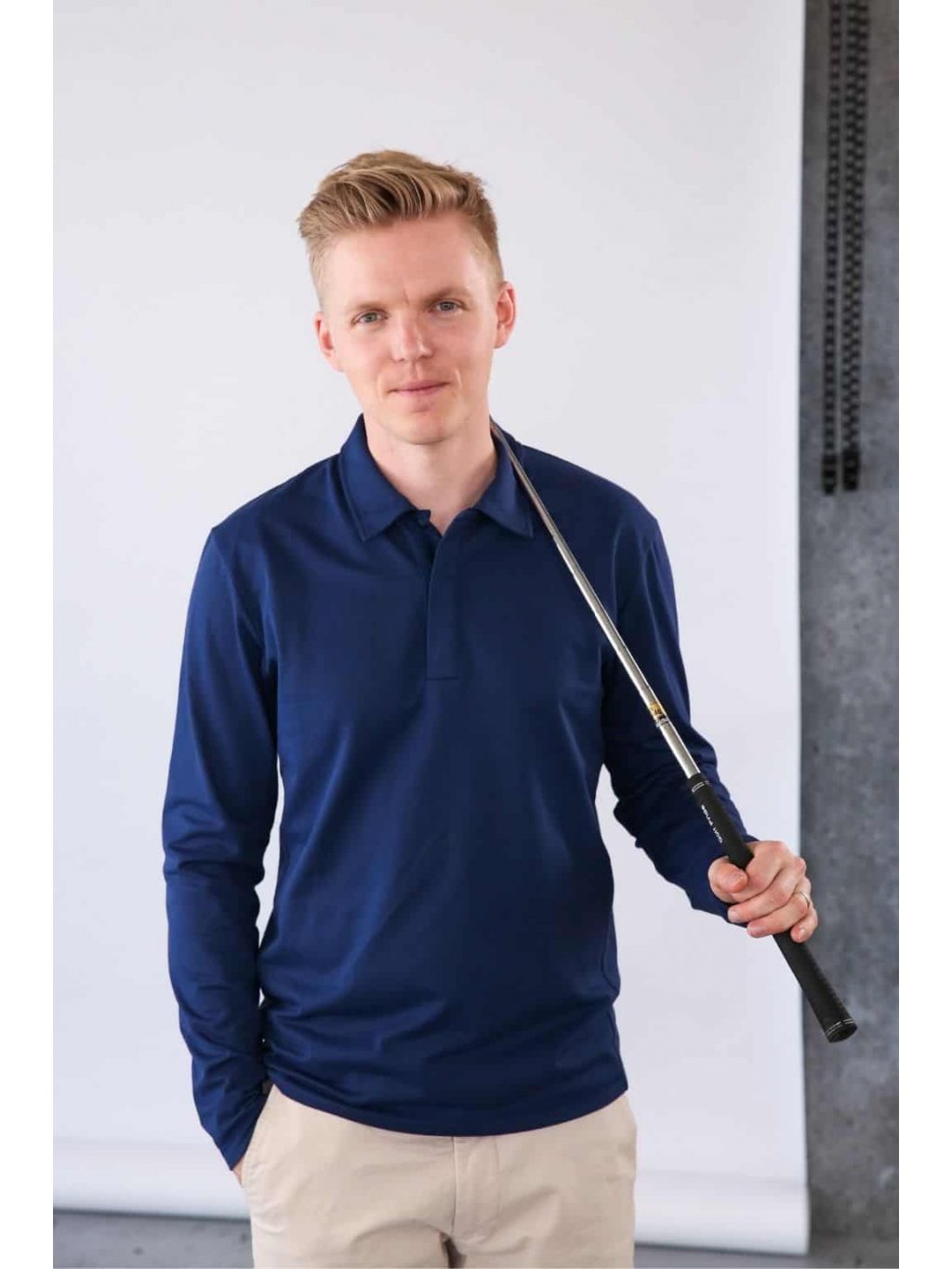 Summer Men's Long Sleeve Polo Shirt – Golf – nanoSPACE by LADA