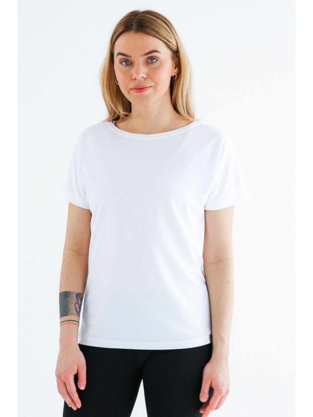 White Yoga T-shirt Dakar collection – nanosilver® BAT2