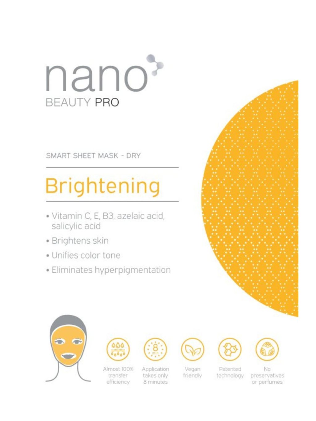 Brightening Dry Sheet Nanofiber Face Mask [n]fibrecare