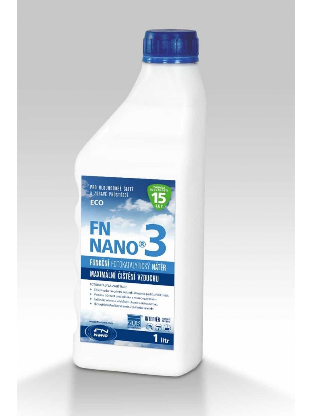Fotokatalytický nátěr FN NANO®3 vnitřní použití (Objem 1 litr)