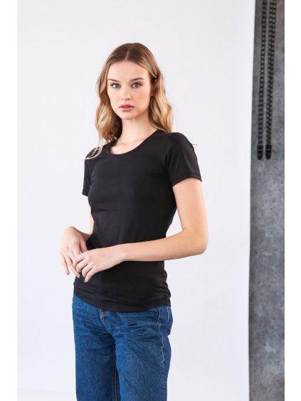 Women's Basic T-shirt Black– nanoSPACE by LADA