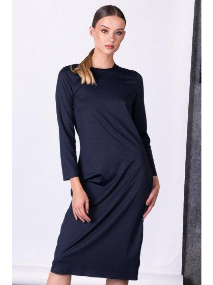 Simple Long Sleeve Black Dress Berlin– nanoSPACE by LADA