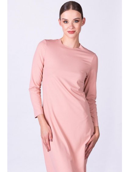 Simple Long Sleeve Pink Dress Berlin– nanoSPACE by LADA