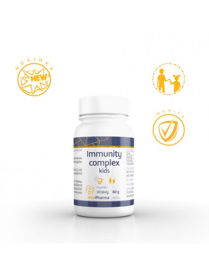 Immunity Complex Kids - D3, Zinc a Vitamin C for Kids  To support children's immunity.