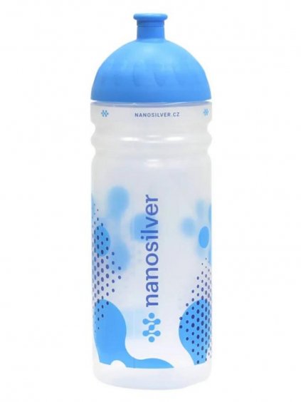 Antibacterial Sports Bottle nanosilver® Clear/Blue