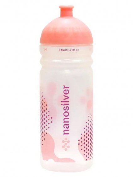 Antibacterial Sports Bottle nanosilver® Clear/Pink