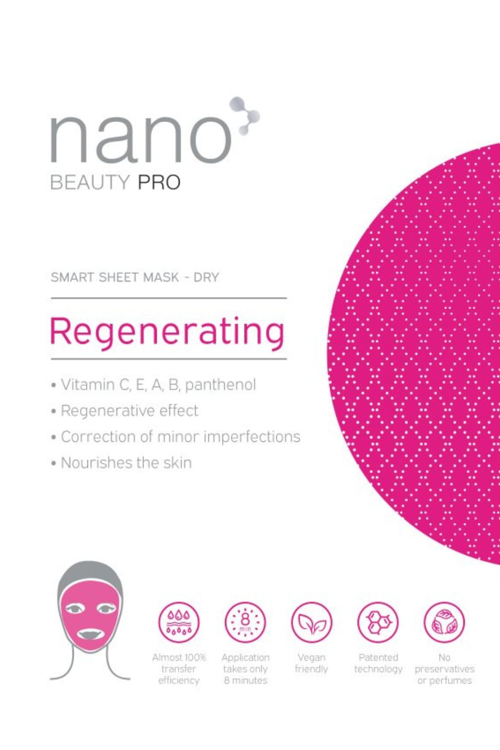 Vitamin C Rejuvenating Dry Sheet Nanofiber Face Mask nanoBeauty