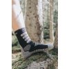 Letní trekingové ponožky se stříbrem šedo/zelené (Velikost L 43/46)