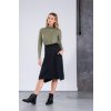 Khaki Lightweight Asymmetrical Turtleneck nanoSPACE by LADA
