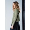 Khaki Lightweight Asymmetrical Turtleneck nanoSPACE by LADA